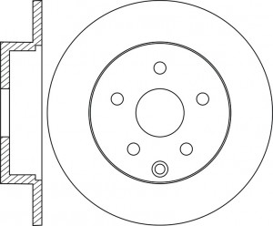 Диск тормозной TOYOTA Prius (09-) задний (1шт.) NIBK RN1941 NIBK
