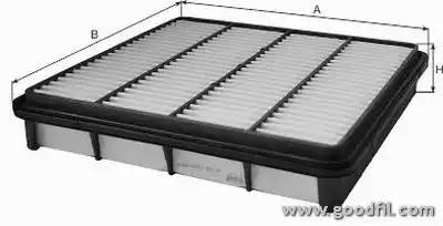 Фильтр воздушный AG348 AG 348 GOODWILL