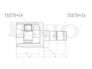 ШРУС внутренний левый CVJ-30145 UNIO