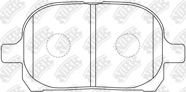Колодки тормозные TOYOTA Camry (V20) LEXUS передние (4шт.) NIBK PN1401 NIBK