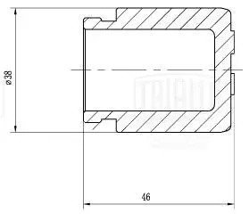 Поршень суппорта задний d=38 мм RCF012079P TRIALLI