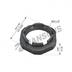 Гайка VOLVO FH12 ступицы задней (M52x2) MANSONS 900.340 MANSONS