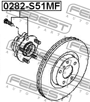 Ступица 0282-S51MF 0282-S51MF FEBEST