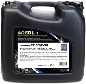 AREOL Gearlube EP 80W90 (20L) трансм. минерал. масло для гипоидных передач! API  80W90AR093 AREOL