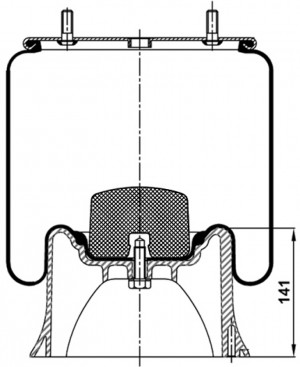 SAF SKRS (1994-1999) с пластиковым стаканом, крепление стакана на 4 болта x8мм T0070-4022V3 TOPCOVER