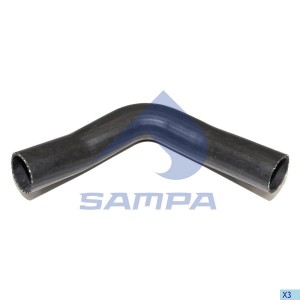 Патрубок MAN TGA,TGS,TGX системы охлаждения нижний (60х60мм) SAMPA 021092 SAMPA