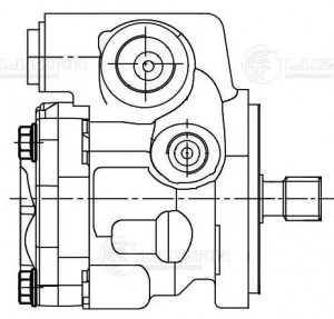 Насос гидроусилителя ГАЗ-33106 дв.CUMMINS ISF 3.8 LUZAR LPS 0310 LUZAR