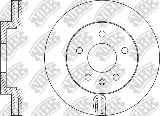 Диск тормозной VW Amarok (10-) передний (1шт.) NIBK RN1511 NIBK
