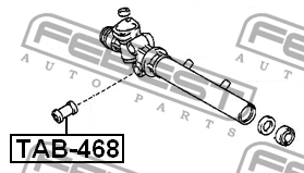 Опора рулевой рейки TAB-468 TAB-468 FEBEST