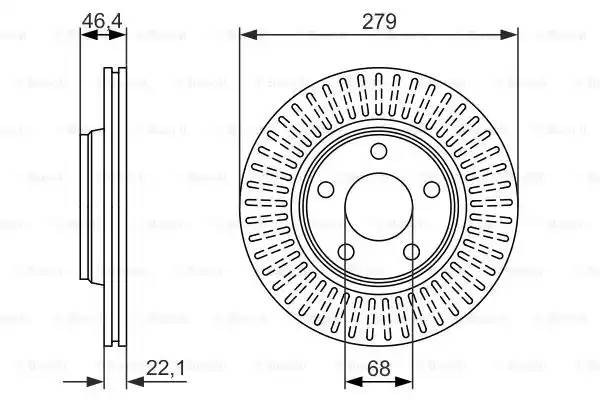 AUDI A4 / PASSAT B5 1.6-1.8 280x22x5 0 986 479 916 BOSCH