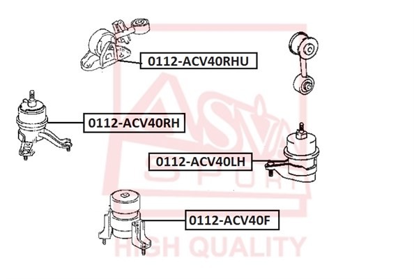 Опора двигателя 0112ACV40RHU 0112-ACV40RHU ASVA