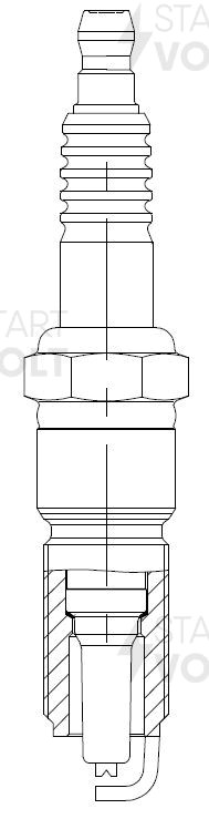 Свеча зажигания для а/м ГАЗ/Волга с дв. Chrysler (VSP 0301) VSP 0301 START VOLT