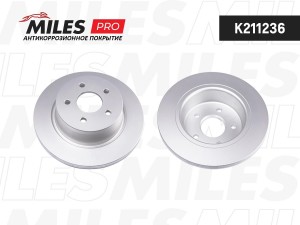 Диск тормозной (серия PRO с антикоррозионным покрытием) FORD C-MAX 10-/KUGA 13-  K211236 MILES