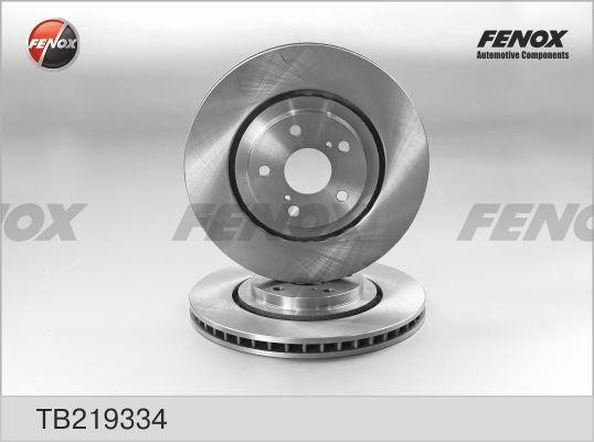 TB219334 диск тормозной передний! \ Lexus RX, Toyota RAV 4 2.0-3.5 08> TB219334 FENOX