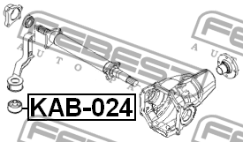 Сайлентблок опоры дифференциала KAB-024 FEBEST