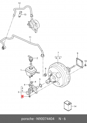 КОЛЛЕКТОРА М8*1,25 N 900 744 04 VAG