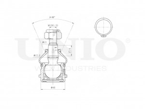Опора шаровая передняя нижняя SSP-20057 UNIO