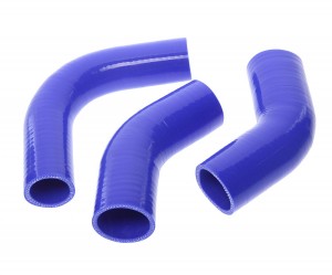 Патрубок УАЗ-452,469 дв.УМЗ-417 (90 л.с) радиатора комплект 3шт. синий силикон M 130-17-039 MEGA POWER