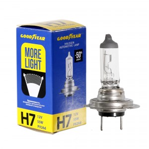 Лампа 12V H7 55W PX26d More Light GOODYEAR GY017124 GOODYEAR