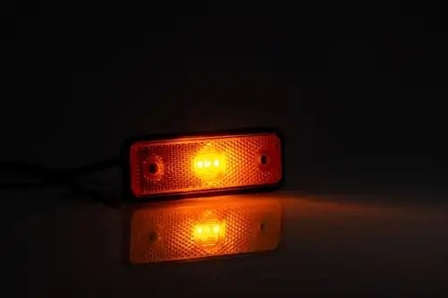 фонарь габаритный! LED, жёлтого цвета, 102х36, с проводом 0,5м \ FT004ZLED FRISTOM