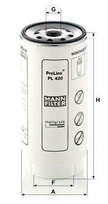 Сменный элемент фильтра для PRELINE PL420x" PL420X MANN FILTER