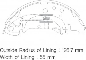 Колодки тормозные HYUNDAI Trajet (-06) KIA Carnival (-01) задние барабанные (4шт SA020 SANGSIN