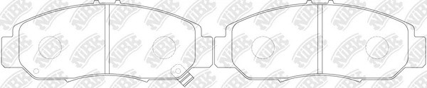 PN8465S-NIBK колодки дисковые передние! PERFORMANCE\ Honda Legend 3.5 96> PN8465S NIBK