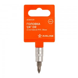 Головка 1/4 со вставкой PH1, L=38мм (ATAP019) ATAP019 AIRLINE