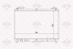 Радиатор охлаждения SUZUKI Grand Vitara 05- TGA1061 TGA1061 TATSUMI