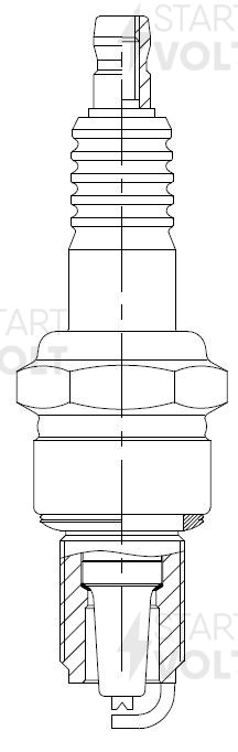 Свечи "STARTVOLT" для а/м ВАЗ 2101/07 (з.0,5 мм) карб. (4 шт.) VSP 0004A START VOLT