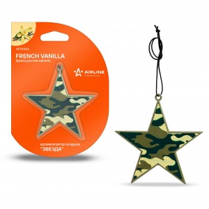 Ароматизатор подвесной пластик Звезда французская ваниль AFZV006 AFZV006 AIRLINE