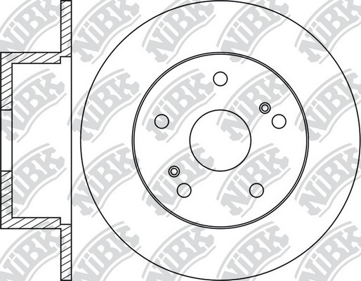 RN1092 диск тормозной !задний\ Subaru Impreza/Legacy/Forester 1.8-2.5/1.6i-2.5i  RN1092 NIBK