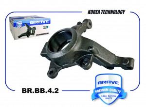 кулак поворотный! передний правый, с ABS\ Renault Logan MCV, Lada Largus 07> BRBB42 BRAVE