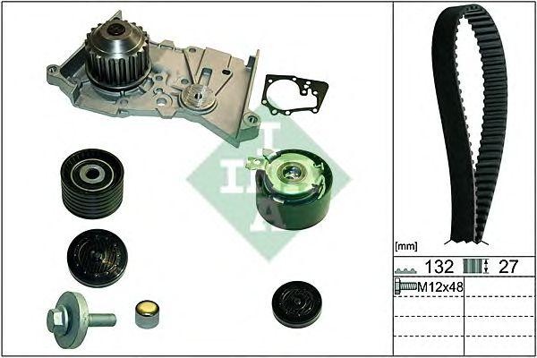 Ремень ГРМ [132x27,4] + 2 ролика + помпа 530 0640 30 INA