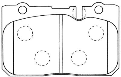 Колодки тормозные дисковые пер. Lexus LS 400, Toyota Celsior UCF20 94-00 D2154 D2154 MK KASHIYAMA