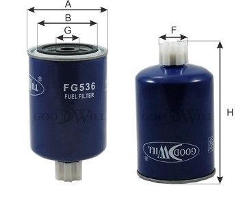 Фильтр топливный FG536 FG 536 GOODWILL