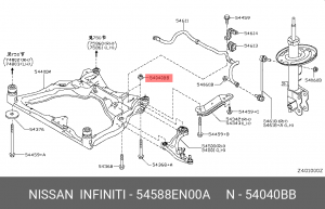 Гайка NISSAN 54588EN00A 54588-EN00A NISSAN