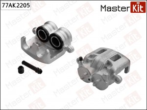 Суппорт тормозной перед. прав. Mitsubishi PAJERO III (V7_W, V6_W) 1999 - 2007, P 77AK2205 MASTER KIT