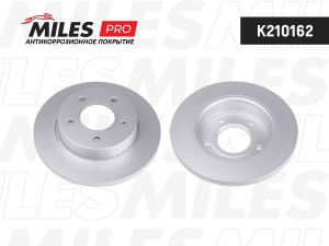 Диск тормозной (серия PRO с антикоррозионным покрытием) MAZDA 3 1.4-2.0 03- задн K210162 MILES