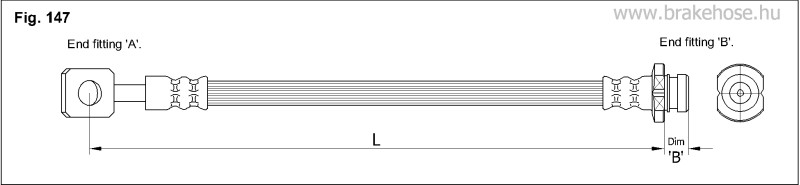 Шланг тормозной передний FT0602 FT0602 K K