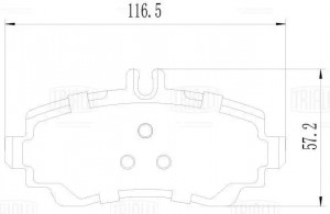 Колодки торм. Mercedes A (W168) (97-) диск. перед. (PF 2403) PF 2403 TRIALLI