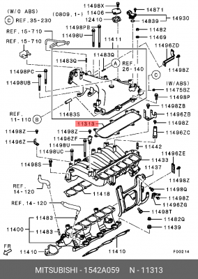 MITSUBISHI PAJERO/MONTERO (V8, V9) (2007>) 1542A059 MITSUBISHI