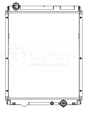 Радиатор охл. для а/м Mitsubishi Fuso Canter (11-) (LRc 1173) LRC1173 LUZAR