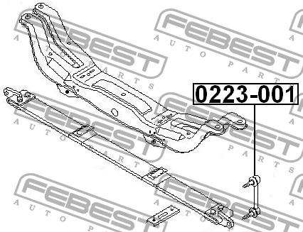 Стойка стабилизатора заднего 0223-001 FEBEST