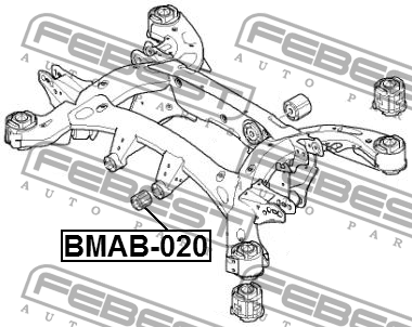 Сайлентблок задн балки BMAB-020 BMAB-020 FEBEST