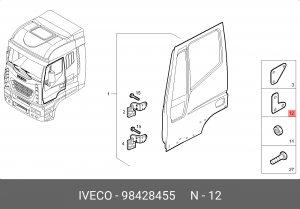 НАКЛАДКА ПЕТЛИ 98428455 IVECO