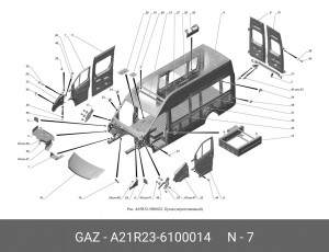 ДВЕРЬ ГАЗЕЛЬ NEXT ПЕРЕДНЯЯ ПРАВ А21R23-6100014 GAZ GAZ