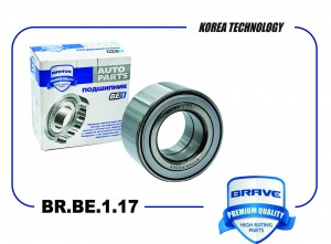 Подшипник передней ступицы 51720-0U000 BR.BE.1.17 Solaris 14-,Rio 11- {38x72x37} BRBE117 BRAVE