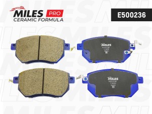 Колодки тормозные передние (Смесь CERAMIC серия PRO) INFINITI FX35/45 03-/NISSAN E500236 MILES