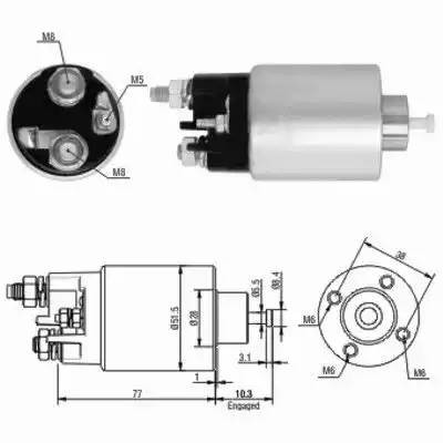 Реле втягивающее NISSAN Micra стартера MEAT&DORIA 46058 MEAT DORIA